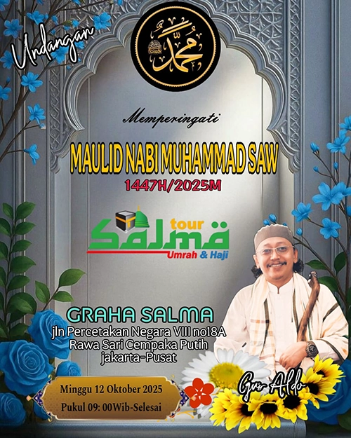 Undangan Maulid Nabi Bersama Salma Tour - Umrah Murah